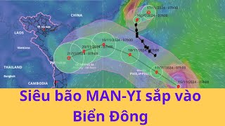 Siêu bão MANYI sắp vào Biển Đông [upl. by Bendite]