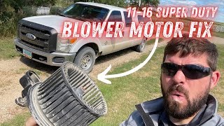 Blower Motor Replacement 20112016 Ford Super Duty [upl. by Nurav]