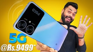 POCO M6 5G Unboxing and First Impressions ⚡ Dimensity 6100 90Hz 23Y Updates Rs9499 [upl. by Ardel]