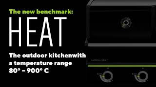 HEAT OUTDOORKITCHEN  Unique temperature range of 80ºC  900ºC for maximum grill possibilities [upl. by Swanhilda]