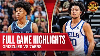 GRIZZLIES vs 76ERS  SALT LAKE CITY SUMMER LEAGUE  FULL GAME HIGHLIGHTS [upl. by Salangi70]