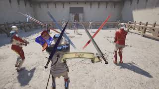 Half Sword Playtest Bad polearm fighting becomes opportunity to practice grappling [upl. by Nord]