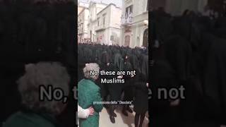 NO These Are NOT Muslims Roman Catholic Women in the Holy Week Procession of the Desolata jesus [upl. by Gazzo756]