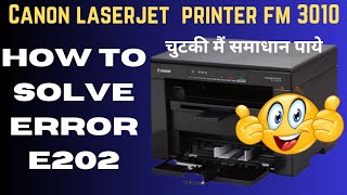 canon laserjet printer 3010 error code e202how to solve canon 3010 error solutions [upl. by Asquith694]