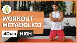 Workout metabolico  40 minuti total body  Cotto al Dente [upl. by Tasia4]