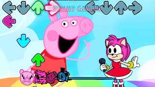 FNF Peppa ALL PHASES vs Sonic Colors Forces Sings Tylenol  Bluey FNF Mods [upl. by Nylirad]