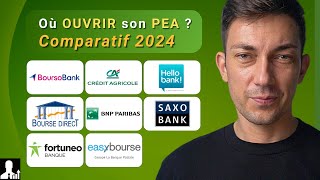 OÙ OUVRIR SON PEA  Quelle est la MEILLEURE banque  Comparatif 2024 [upl. by Mayne]