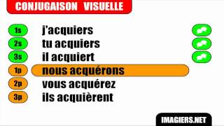 Conjugaison  Indicatif Présent  Verbe  Acquérir [upl. by Harleigh]