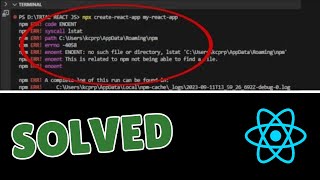 How to Fix npm ERR Code ENOENT npm ERR syscall Open Error  ENOENT No Such File or Directory Open [upl. by Okiam845]