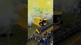 Combine machine trending shortsfeed facts krishi viralvideo viralshorts new agriculture [upl. by Enirehtakyram521]