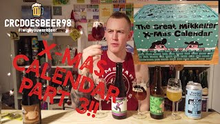 THE GREAT MIKKELLER XMAS CALENDAR Part 3  December 9th12th  CRCDOESBEER98  REVIEW [upl. by Rem]