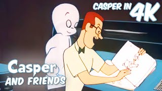 Who Tells Caspers Story ✍️  Casper and Friends in 4K  Full Episode  Cartoon For Kids [upl. by Ronaele556]