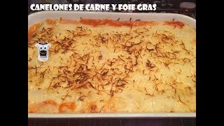 CANELONES DE CARNE CON FOIE GRAS  MOLINEX CUISINE [upl. by Pearman309]