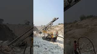 Drilling process in opencast mine [upl. by Ydoow]