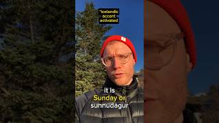 Sunday in icelandic is SUNNUDAGUR [upl. by Martyn]