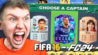 I GOT MESSI amp RONALDO IN EVERY FUT DRAFT FIFA 16  EA FC 24 [upl. by Avlasor]