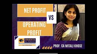 Net Profit Vs Operating Profit [upl. by Gus]