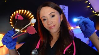 ASMR  Full Doctor Medical Exam ear eye face scalp physical checkup [upl. by Geof]