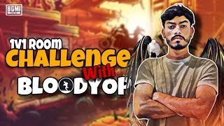 1v1 Room Challenge😍 With BloodyOp  Bgmi Live pubg bgmilive bgmi custom customroom [upl. by Gnal]