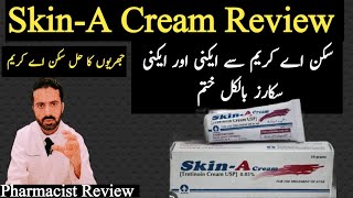 SkinA cream Uses and side effects review  Tretenoin 005  cream review  Skin A cream benefits [upl. by Ettessil]