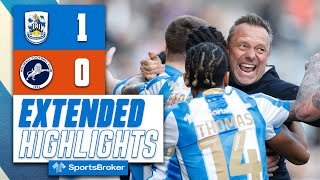 EXTENDED HIGHLIGHTS  Huddersfield Town 10 Millwall [upl. by Fisa]