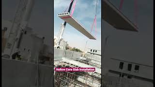 Hollow Core Slab Installation  Installing Hollowcore Concrete Planks [upl. by Wavell]