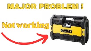 DeWALT TOUGHSYSTEM 20 RADIO DWST1 not playing and not getting FM band [upl. by Shela]