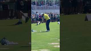 Hideki Matsuyama  One Handed Pitch Shot Practice [upl. by Peltier]