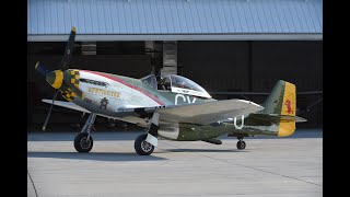 Commemorative Air Force P51 Mustang at Sioux City Iowa [upl. by Hoffarth]