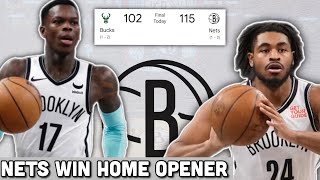 Brooklyn Nets Secure First Win vs Bucks  12 Start to Season Reaction [upl. by Orren]