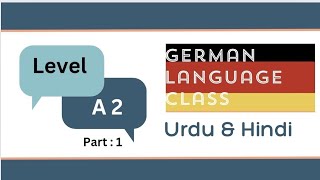 German Language Level A2  Nebensatz mit weil  Urdu amp Hindi germanlanguage [upl. by Terryn122]