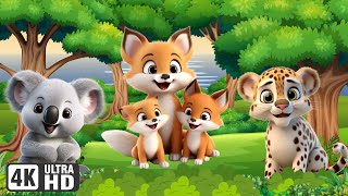 Playful and Adorable Animals Koala Fox Leopard Raccoon Snail  Animal Sounds [upl. by Lilahk]