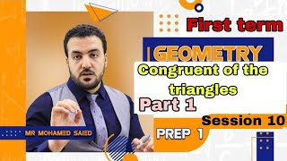 Congruent of the triangles part 1  prep 1 geometry [upl. by Arahas528]