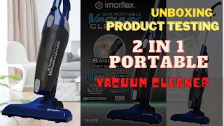 VACUUM CLEANER  IMARFLEX 2 IN 1  IV425B MODEL  UNBOXING HOME CLEANER  THE CHUBBY NANAY [upl. by Ahseikram]