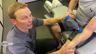 Golfers amp Tennis Elbow  Mechanical Percussion Massage Method [upl. by Auguste]