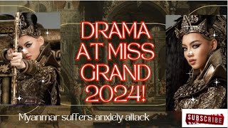 🇺🇸 MissGrand 2024 Myanmar representative suffers anxiety attack [upl. by Verna571]