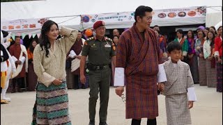 King amp Queen of Bhutan  Graced The golden Jubilee celebration Of Lungtenzampa School  Bhutan [upl. by Kenric986]