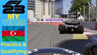 F1 23 My Team S2EP11 Baku  Practice amp Qualifying [upl. by Lledniw]