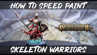 How to Paint Soulblight Gravelords Skeleton Warriors  Age of Sigmar [upl. by Yblocaj712]