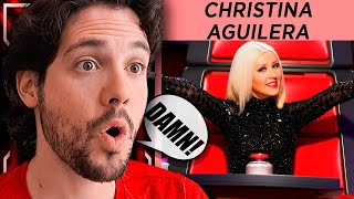 MI COACH Christina Aguilera en La Voz [upl. by Apurk]