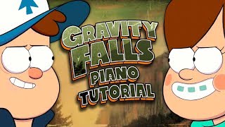 GRAVITY FALLS THEME  INSANE Piano Tutorial [upl. by Fisch941]