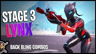 STAGE 3 LYNX Back Bling Combinations  Fortnite Cosmetics [upl. by Merriam763]