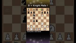 Amazing Bishop  Knight Checkmate in Scotch gambit [upl. by Dustman]