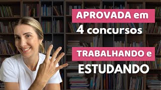 Como passei em 4 concursos públicos trabalhando e estudando [upl. by Shirk562]