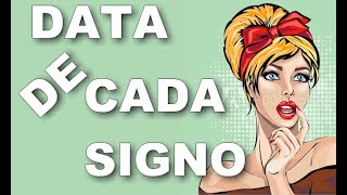 SIGNOS MESES  SIGNOS DATAS E MESES  COMO SABER A DATA DO MEU SIGNO [upl. by Eitsim43]