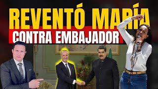 MARIA CORINA LE DA UNA DOSIS A EMBAJADOR DE PORTUGAL COMPLACIENTE A MADURO [upl. by Kirrad424]