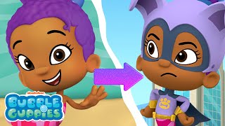 Zooli Transforms Into A Superhero 💥  Bubble Guppies [upl. by Ahsinik657]