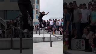 Heavy hitters skating a huge rail at the 2022 CPH Open💥🔨🇩🇰 [upl. by Auburta]