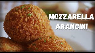 SUB Crispy Mozzarella Arancini Recipe  Fried Risotto Balls [upl. by Lasko]