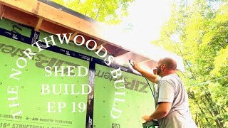 Building a Lean To Shed EP 19  Rafter Bay Trim amp Priming [upl. by Brandt]